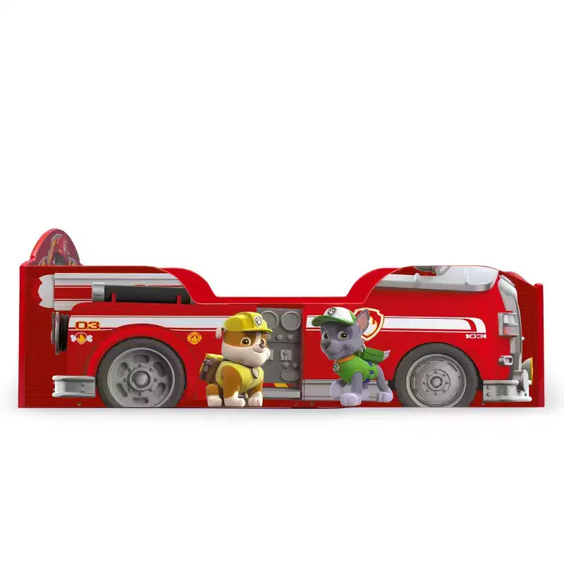 Lit d'enfant en bois pour tout-petits -: Lit d'enfant multicolore, cadre en plastique