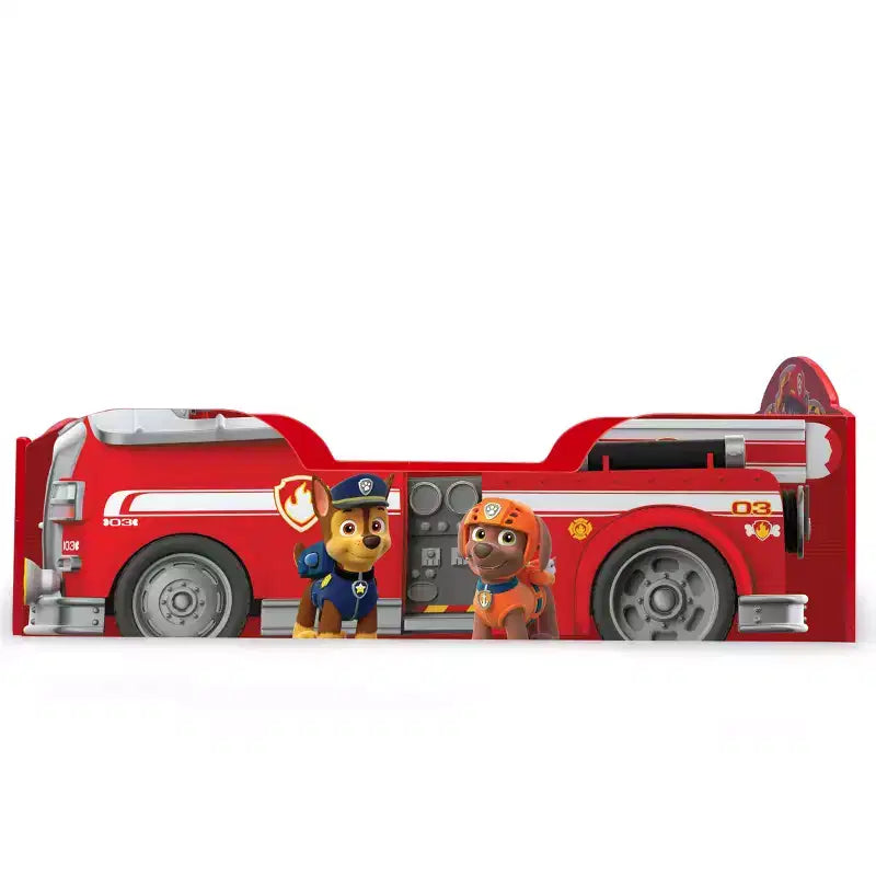 Lit d'enfant en bois pour tout-petits -: Lit d'enfant multicolore, cadre en plastique