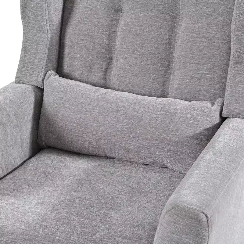 Fauteuil d'appoint en chenille fine pour salon, fauteuil de lecture avec revêtement doux et coussin, fauteuil avec pieds en bois massif pour salon, chambre à coucher