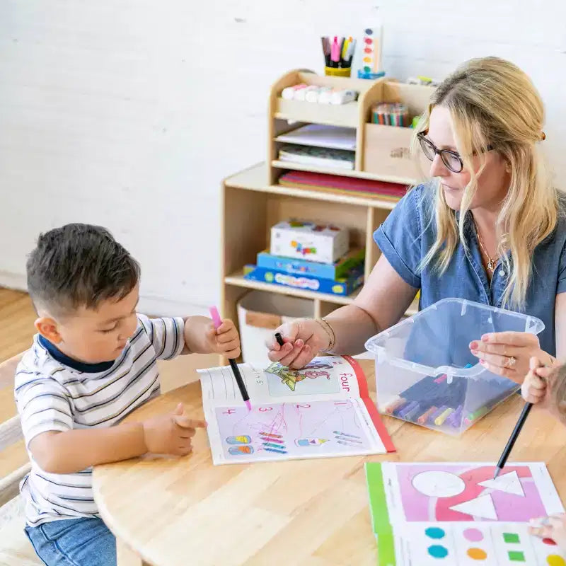 Meuble de rangement mobile à 12 casiers et 15 bacs frontaux, 3x4, Meuble pour enfants