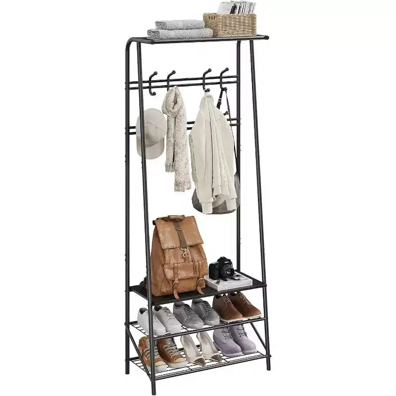 Portemanteau 4-en-1 avec banc et rangement à chaussures