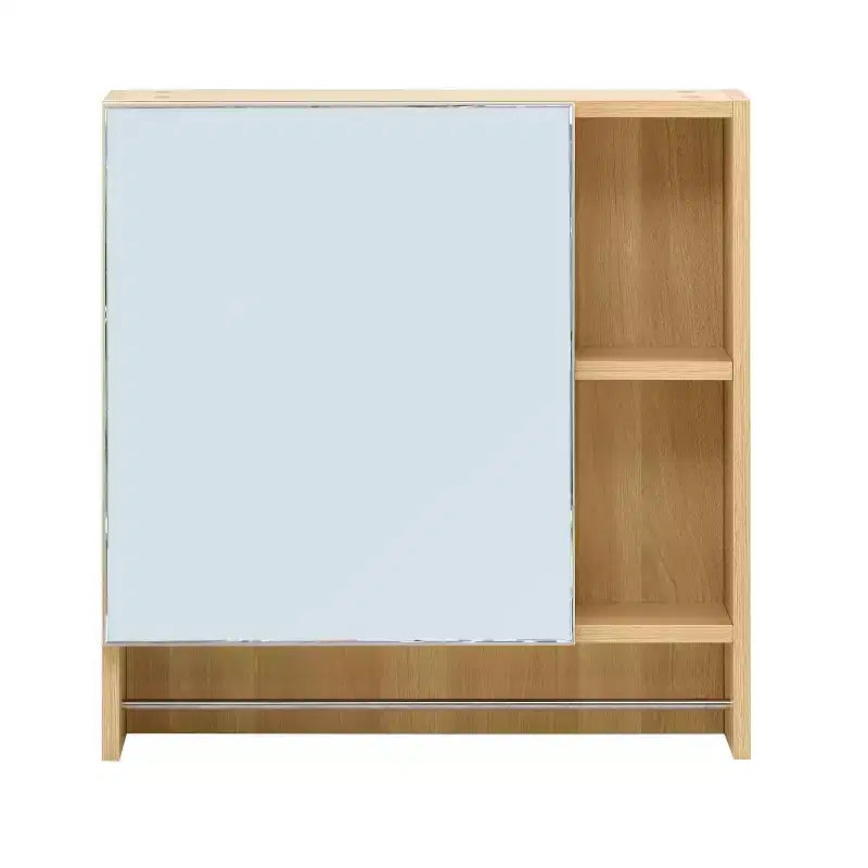 Meuble haut de salle de bain  avec miroir et porte-serviettes - Blanc