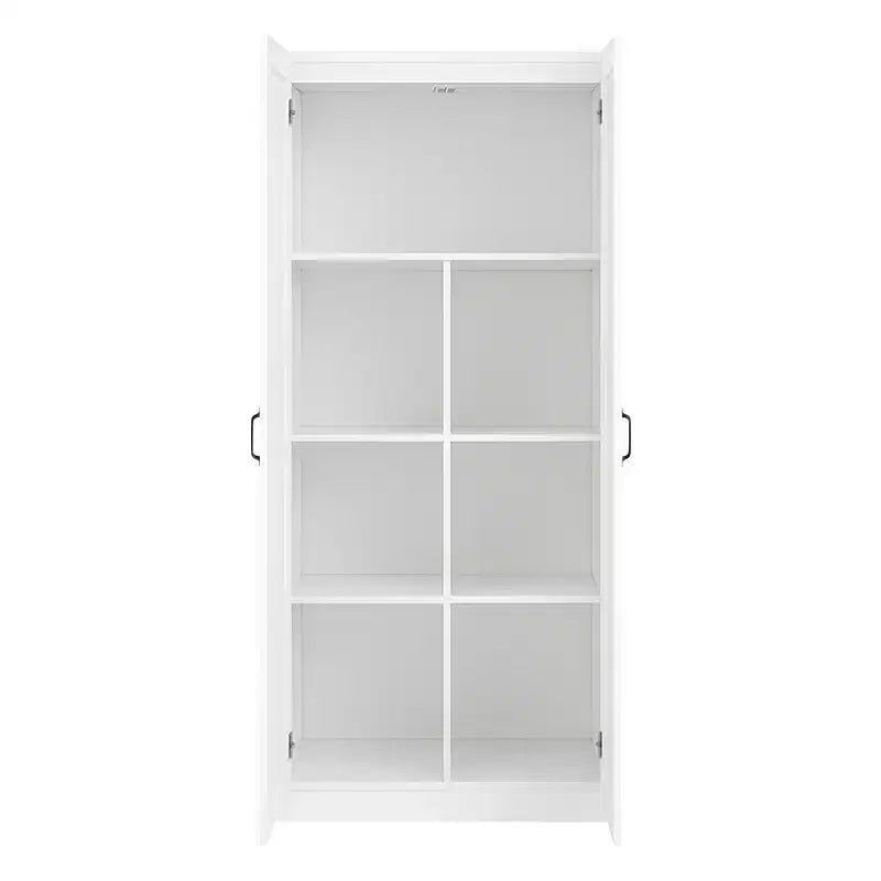 Armoire autoportante à 5 étagères en bois de 76,2 cm l x 180,3 cm H x 40,6 cm P