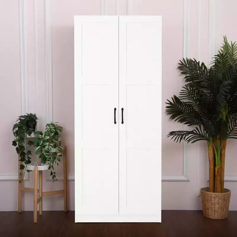 Armoire autoportante à 5 étagères en bois de 76,2 cm l x 180,3 cm H x 40,6 cm P