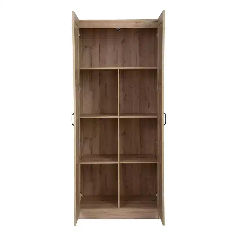 Armoire autoportante à 5 étagères en bois de 76,2 cm l x 180,3 cm H x 40,6 cm P