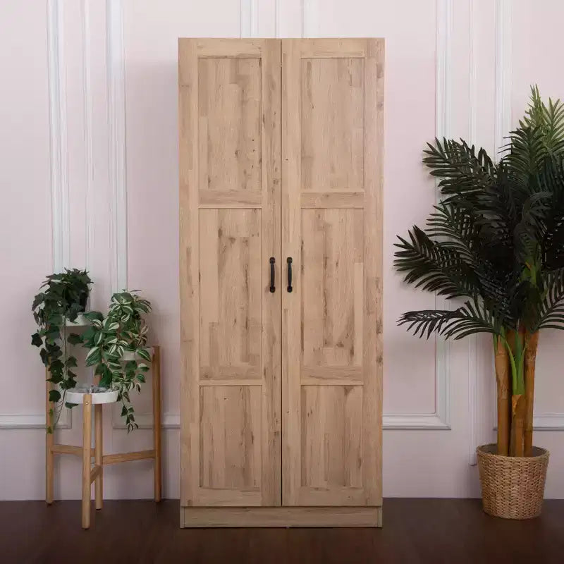 Armoire autoportante à 5 étagères en bois de 76,2 cm l x 180,3 cm H x 40,6 cm P