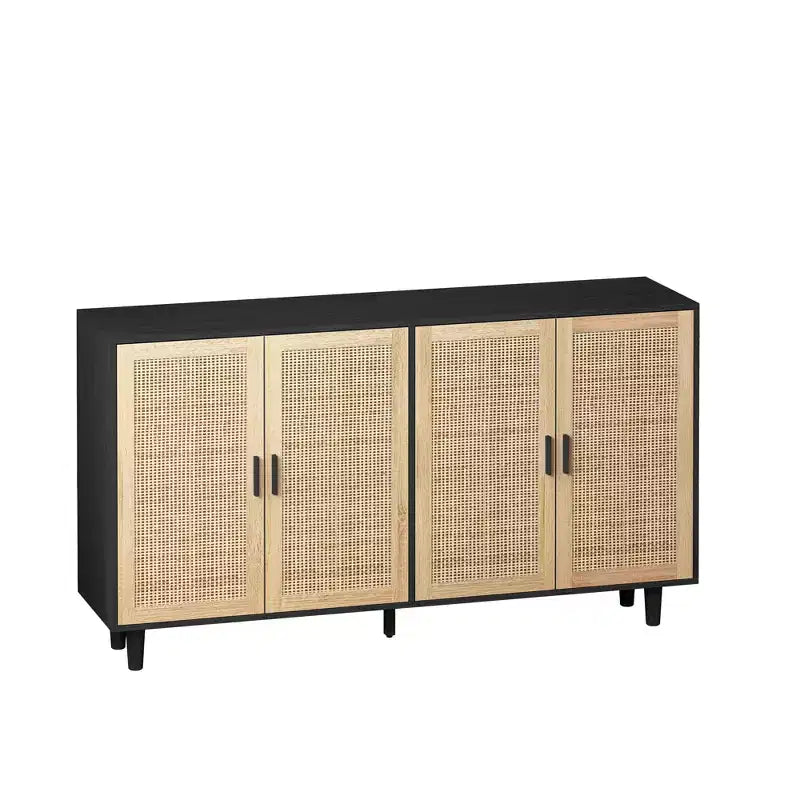 Meuble de rangement moderne avec étagères réglables pour chambre, salon ou couloir, blanc