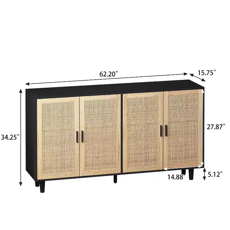 Meuble de rangement moderne avec étagères réglables pour chambre, salon ou couloir, blanc