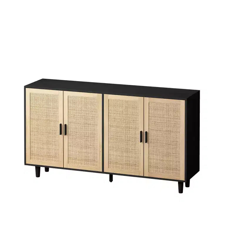 Meuble de rangement moderne avec étagères réglables pour chambre, salon ou couloir, blanc