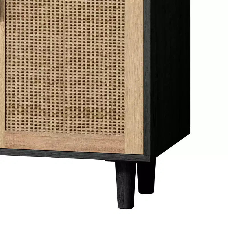 Meuble de rangement moderne avec étagères réglables pour chambre, salon ou couloir, blanc