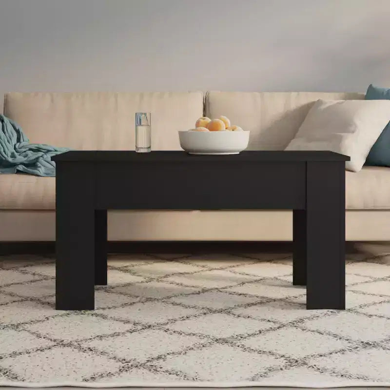 Table basse Bois d'ingénierie noir Standard Accoudoirs réglables