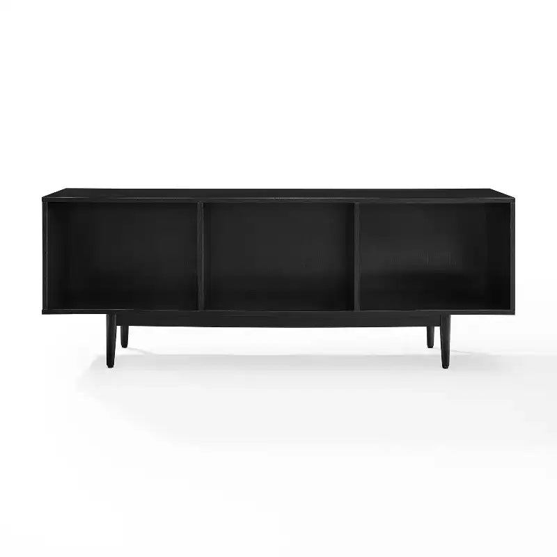 Grand meuble console de rangement de disques