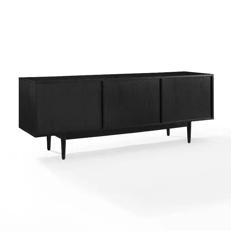 Grand meuble console de rangement de disques