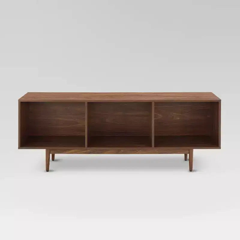 Grand meuble console de rangement de disques