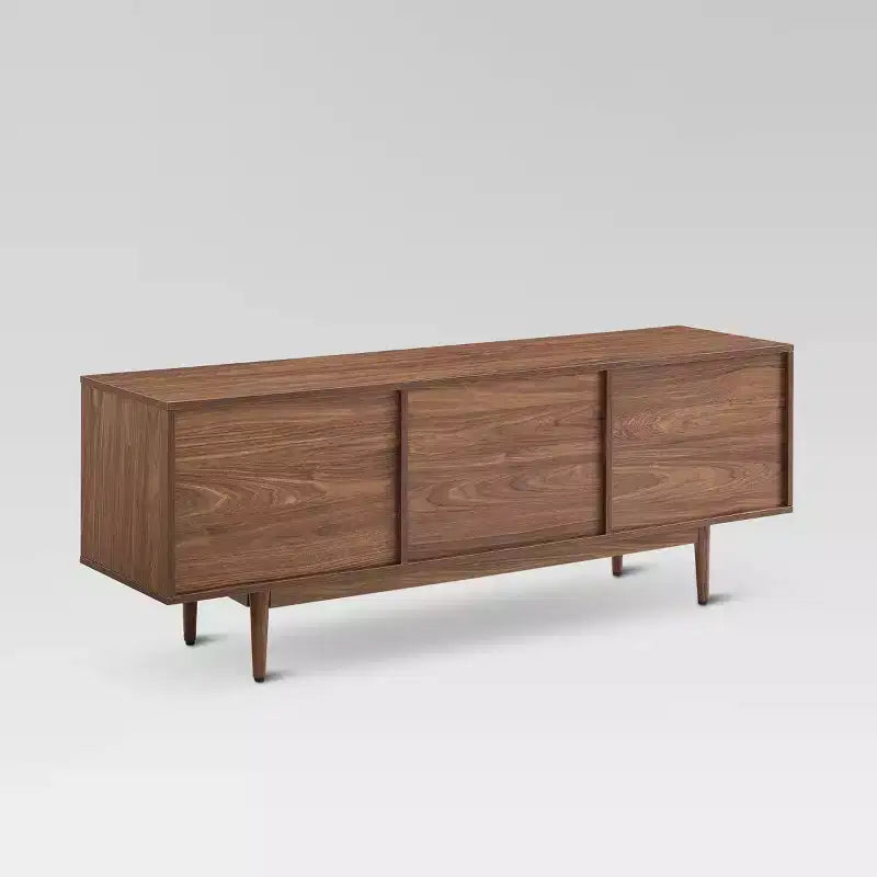 Grand meuble console de rangement de disques