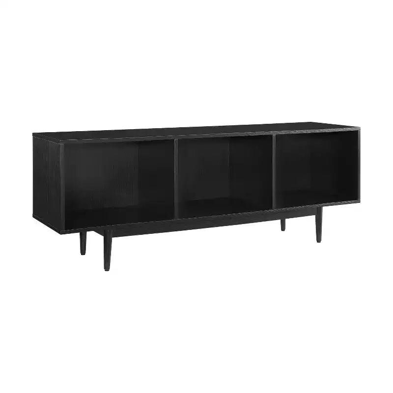Grand meuble console de rangement de disques
