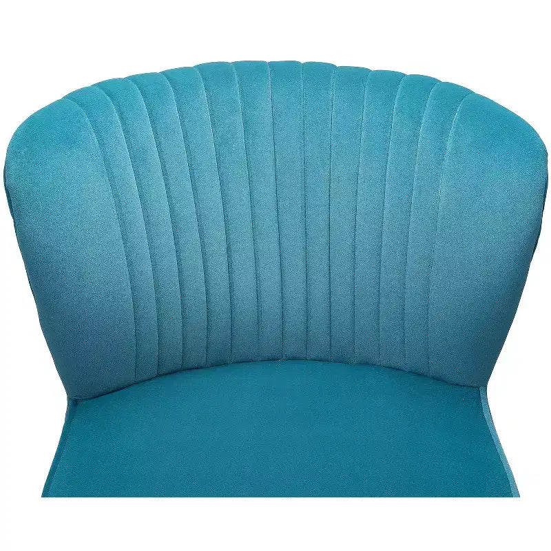 Fauteuil d'appoint en velours avec piètement en métal doré