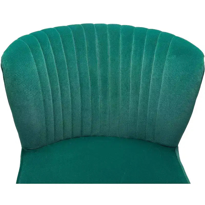 Fauteuil d'appoint en velours avec piètement en métal doré