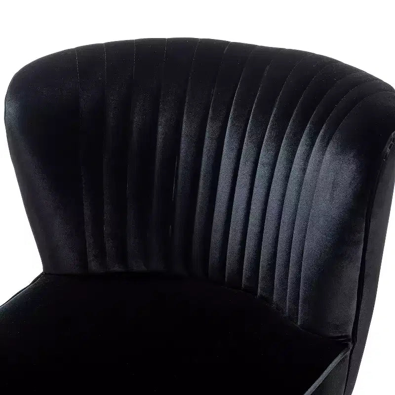 Fauteuil d'appoint en velours avec piètement en métal doré