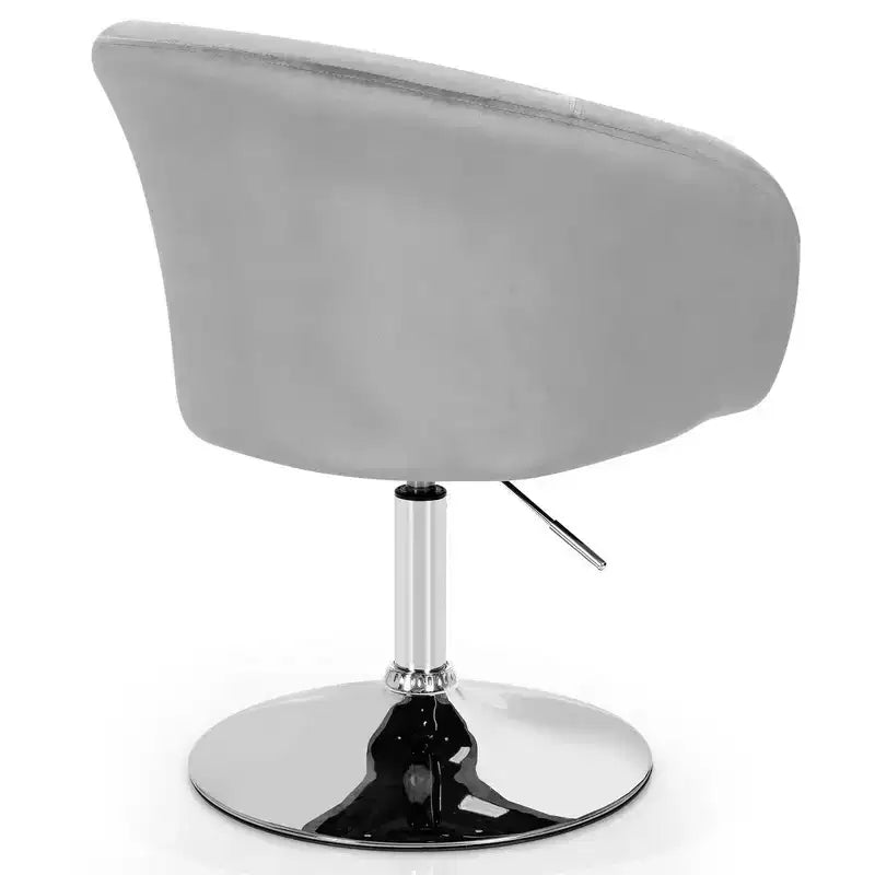 Chaise de bar moderne en velours réglable en hauteur avec siège pivotant pour maquillage