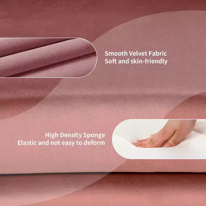 Chaise de bar moderne en velours réglable en hauteur avec siège pivotant pour maquillage