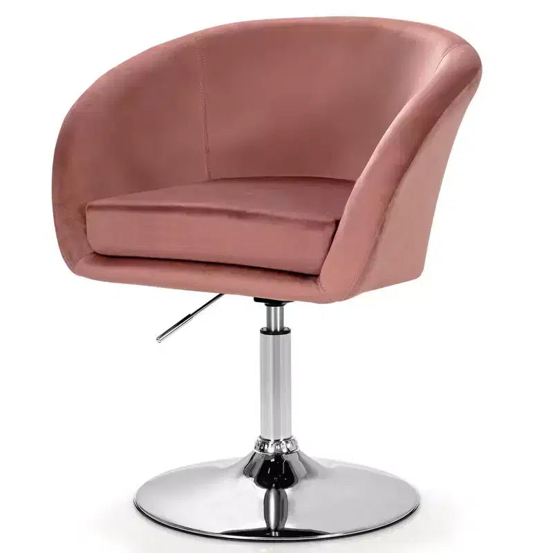 Chaise de bar moderne en velours réglable en hauteur avec siège pivotant pour maquillage