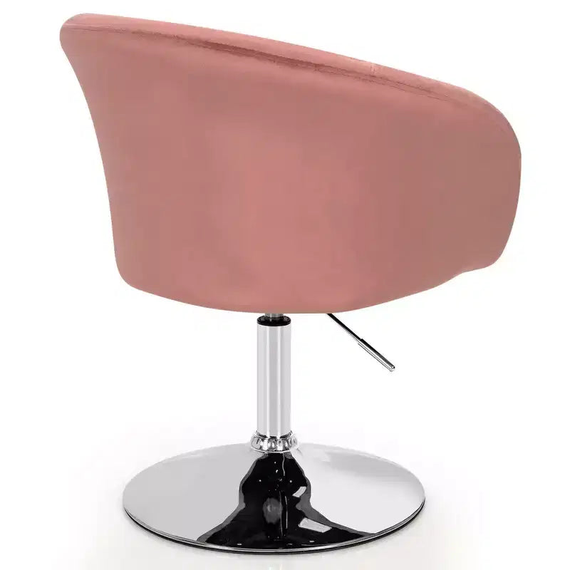 Chaise de bar moderne en velours réglable en hauteur avec siège pivotant pour maquillage